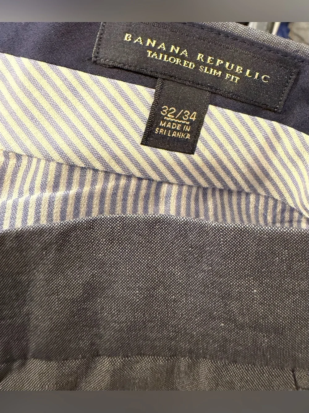 Banana Republic tailored slim fit size 32 x 34 linen blend pants